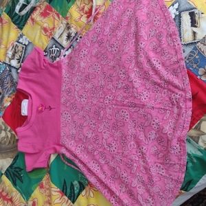 Toddler Girl's Pink Bandana Dress